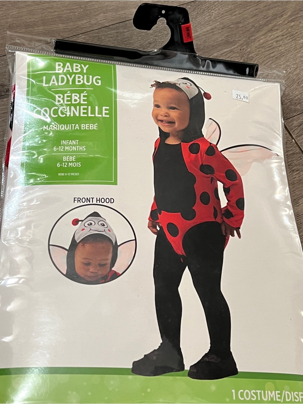 Baby Ladybug Costume Size 6-12 Months New